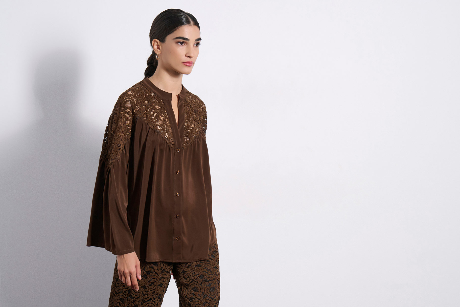 LONG SHIRT 3225817 CHOCOLATE