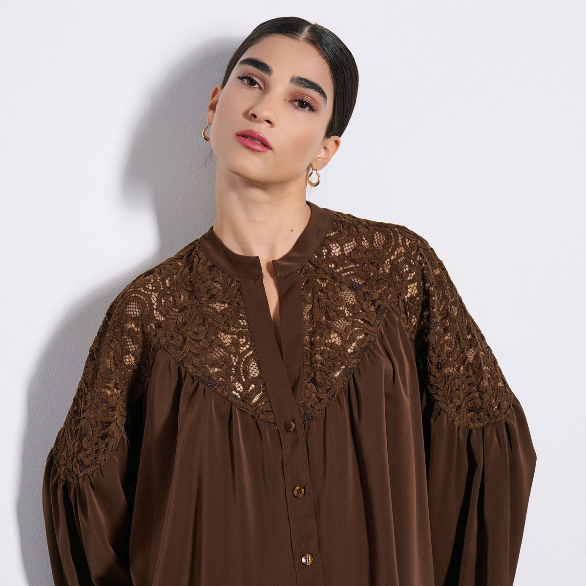 LONG SHIRT 3225817 CHOCOLATE