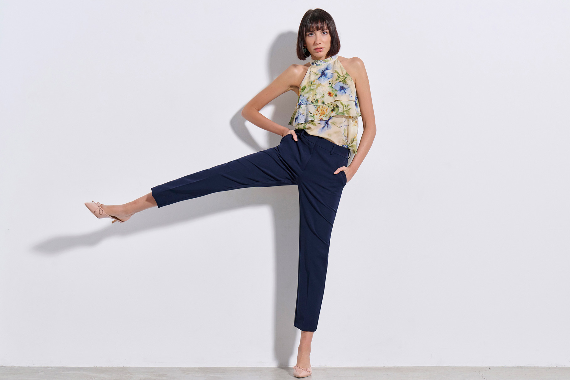 TROUSERS 3126431 MARINE BLUE