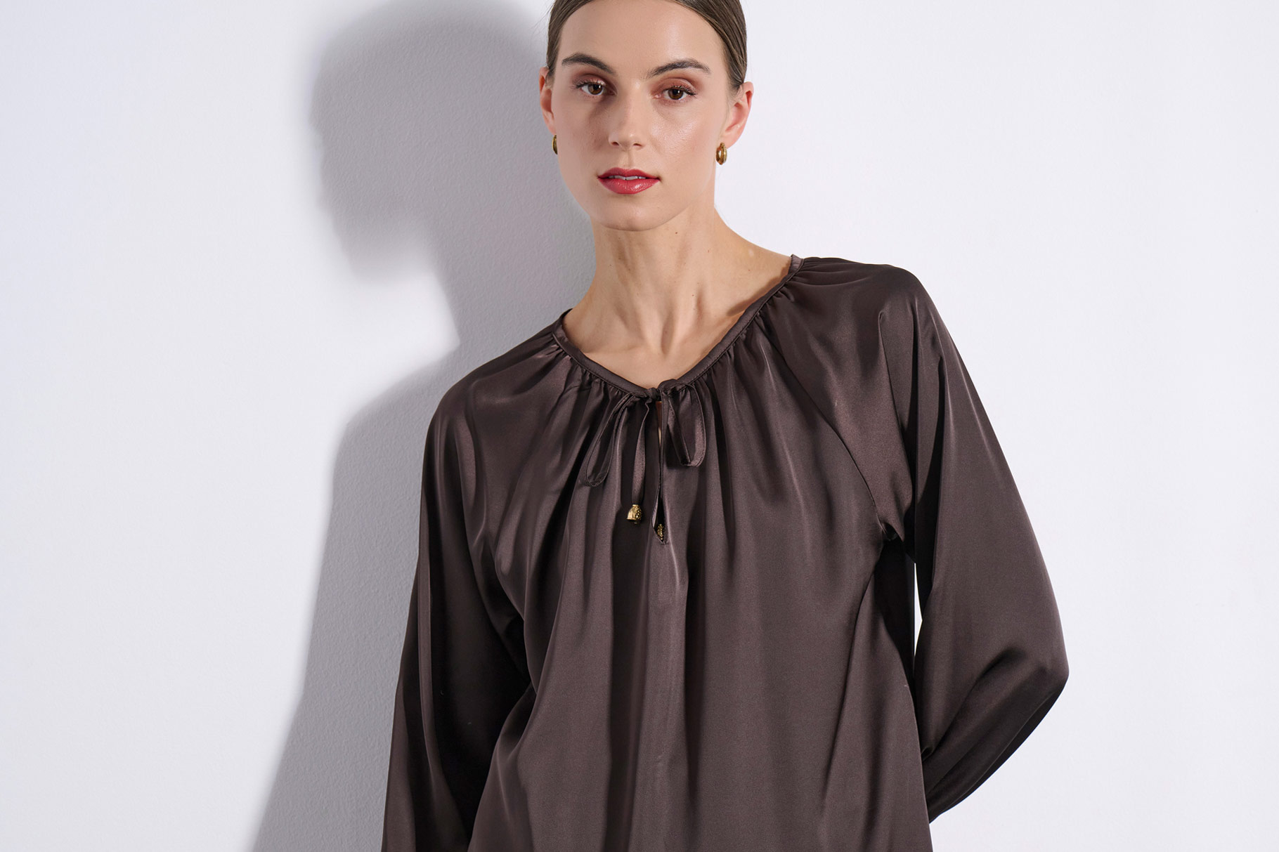 BLOUSE 3225103 BROWN