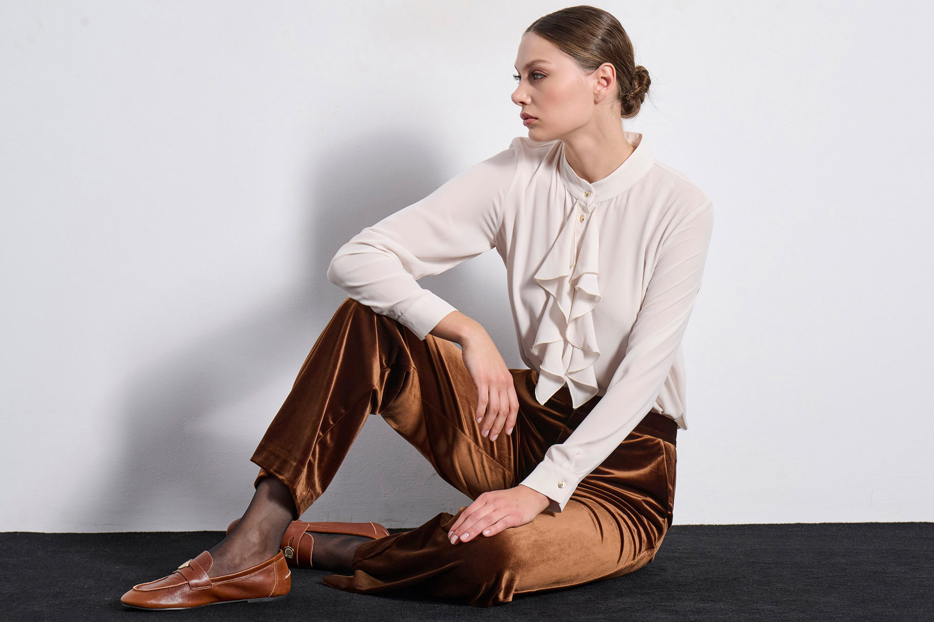 TROUSERS 2225411 BROWN