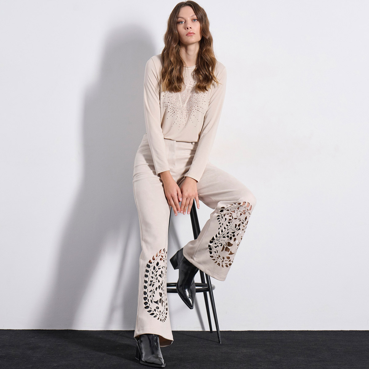 TROUSERS 3225441 OFF WHITE