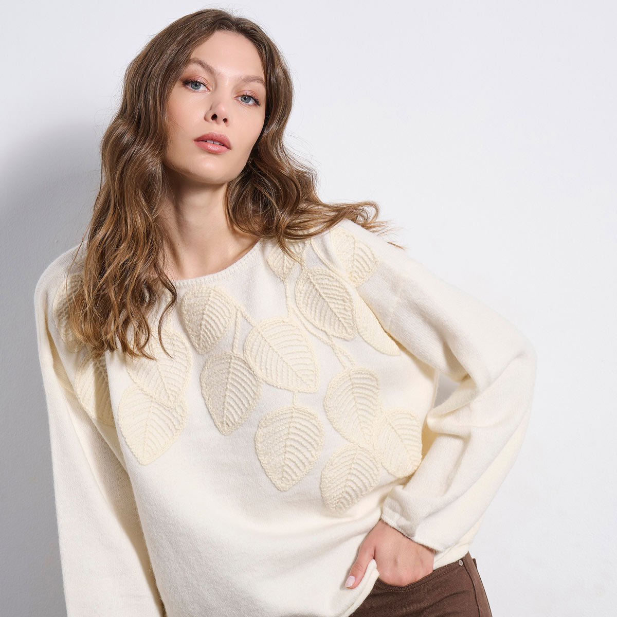 ΠΟΥΛΟΒΕΡ 2225043 OFF WHITE