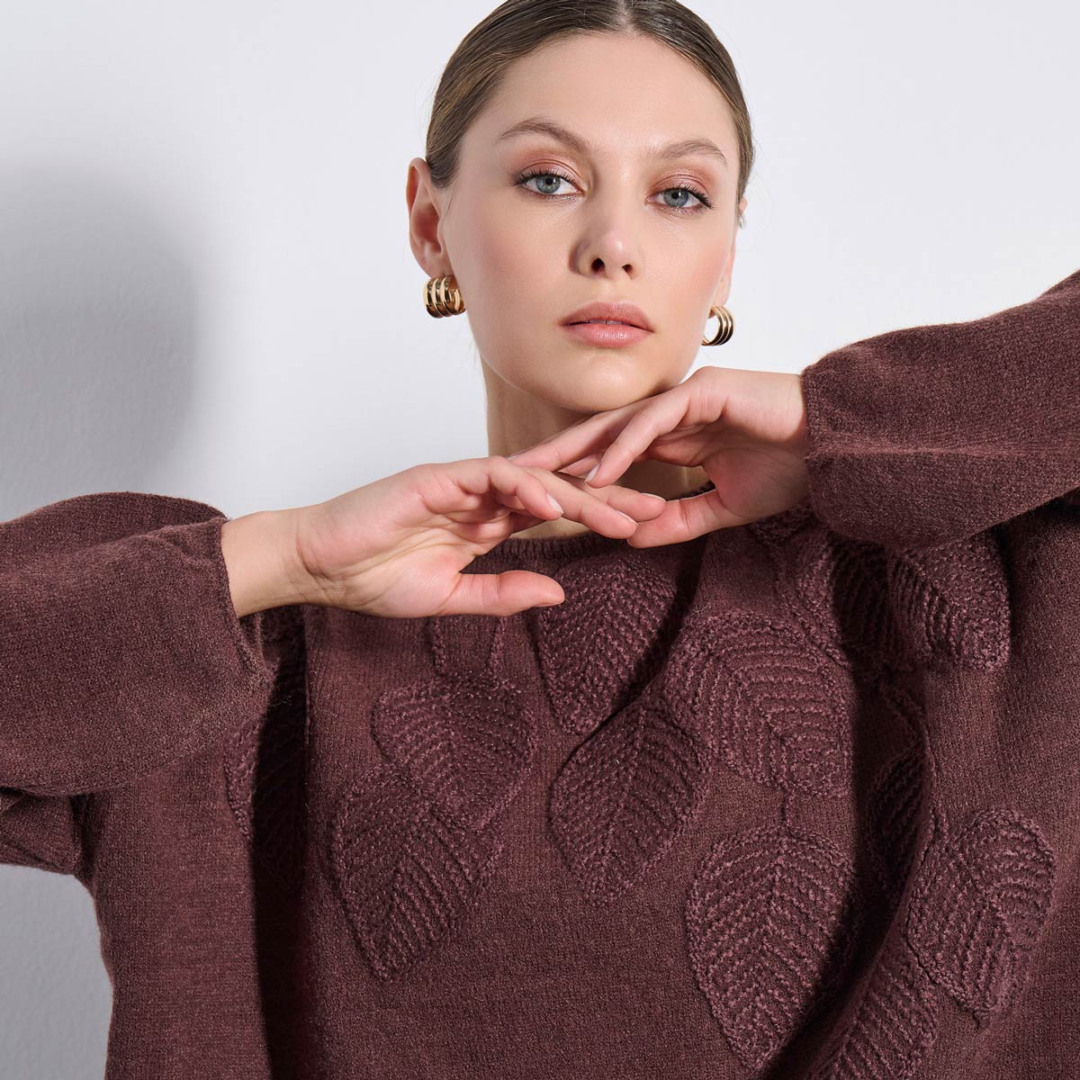 SWEATER 2225043 BROWN