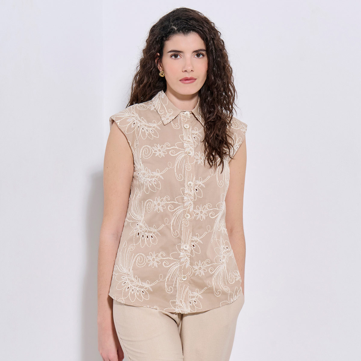 SHIRT 3126809 BEIGE