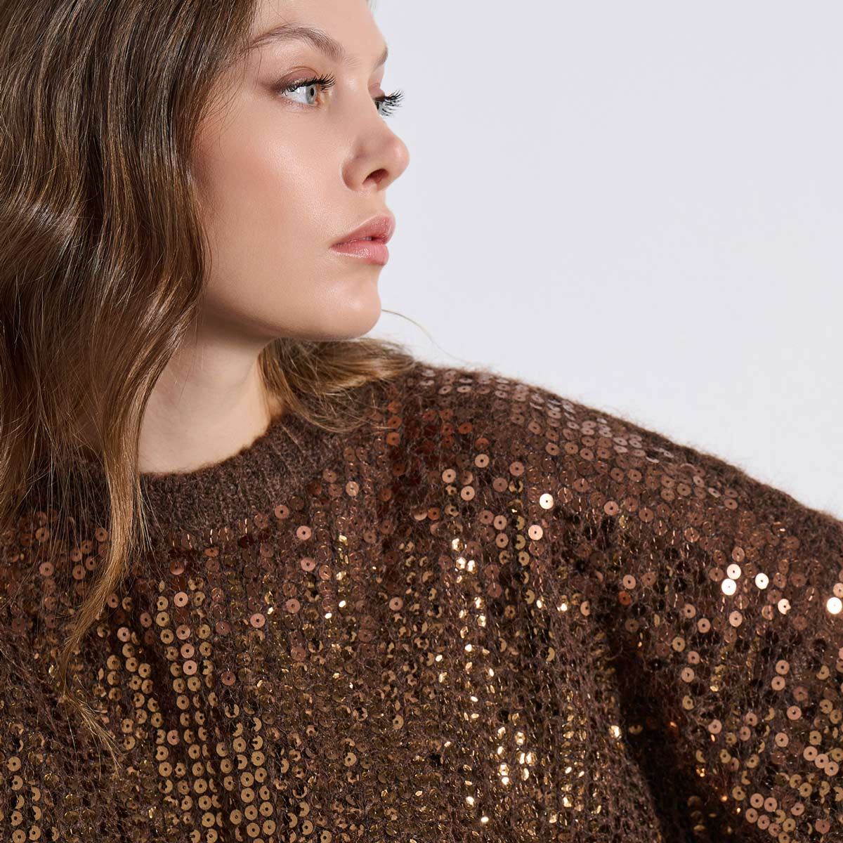 SWEATER 2225047 BROWN