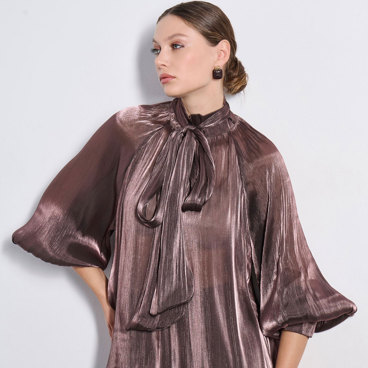 BLOUSE 2225108 BROWN