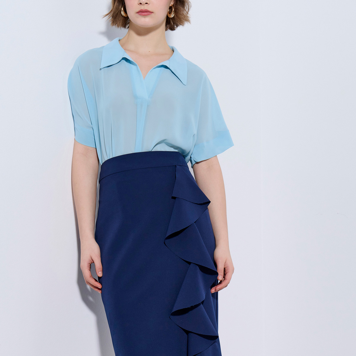 MIDI SKIRT 3126301 MARINE BLUE