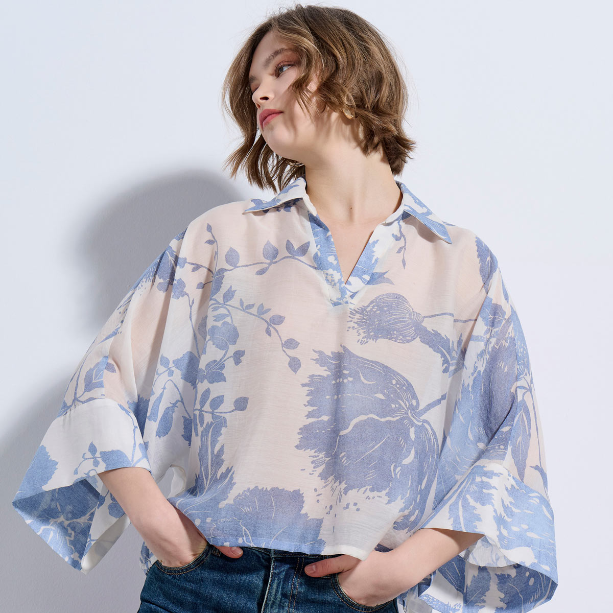 BLOUSE 3126142 INDIGO BLUE