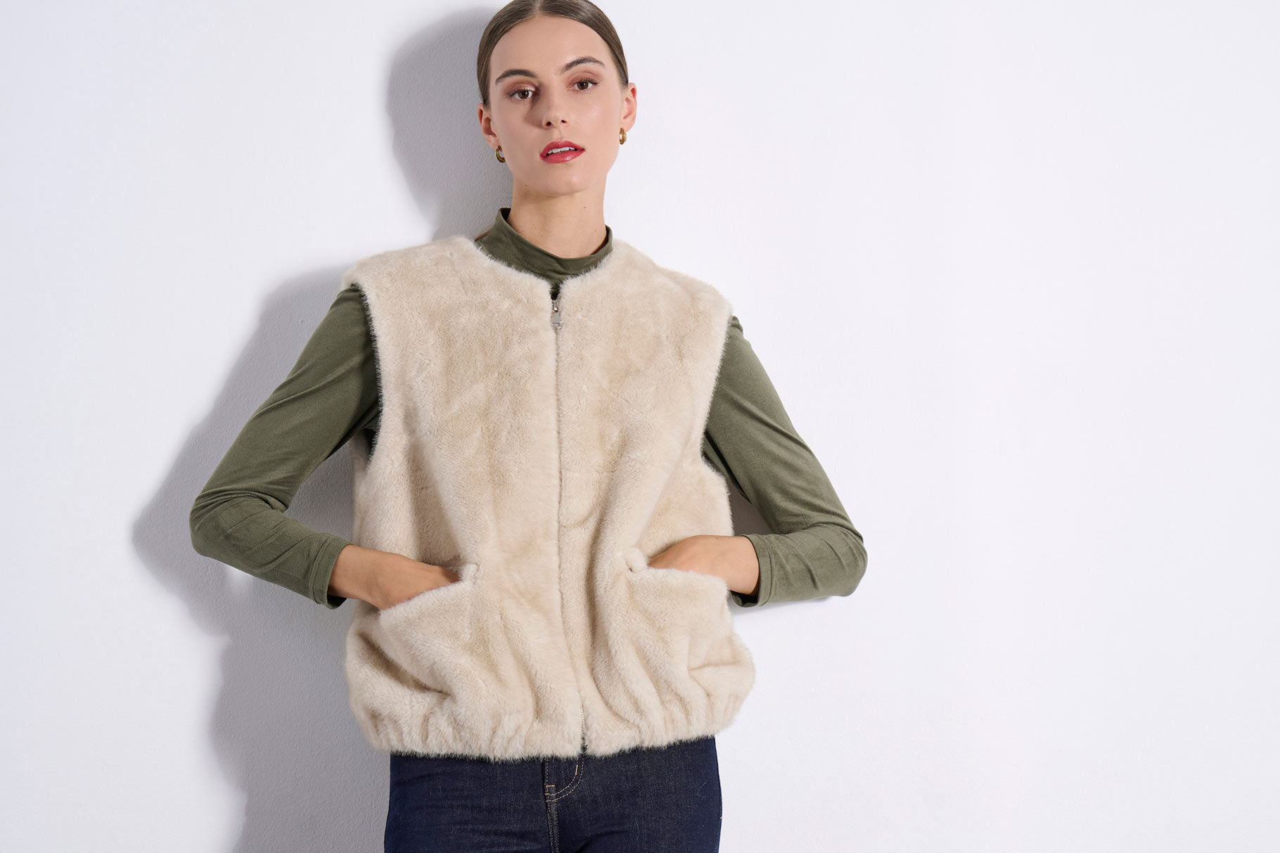 FAUX FUR 2225503 BEIGE