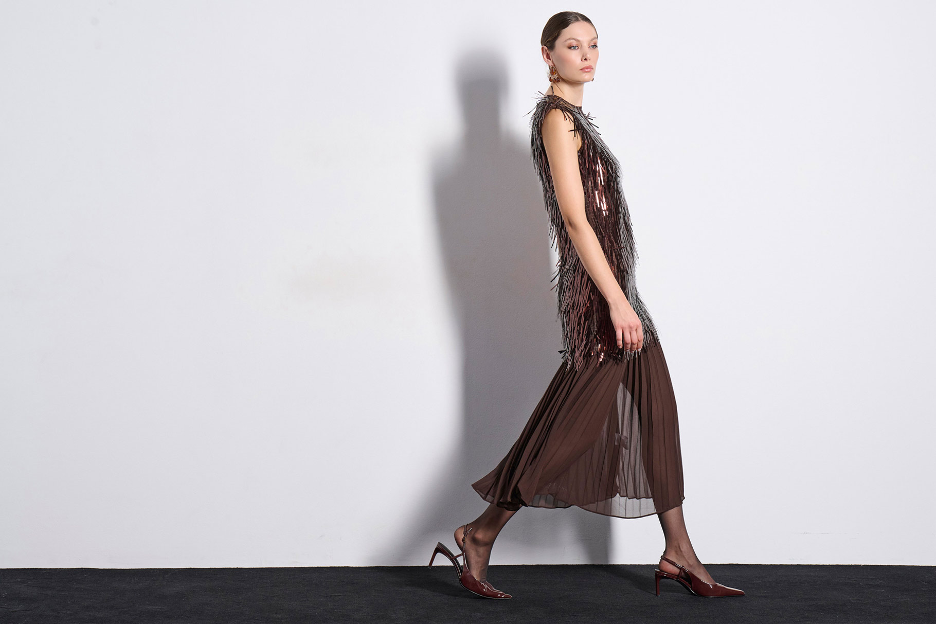 MAXI DRESS 2225912 BROWN