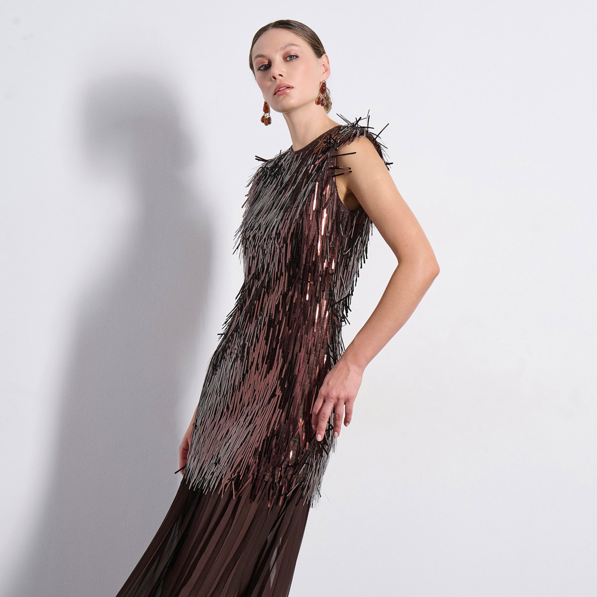 MAXI DRESS 2225912 BROWN