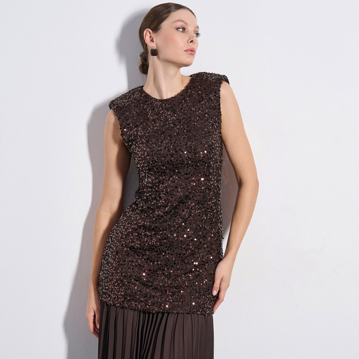 MAXI DRESS 2225910 BROWN