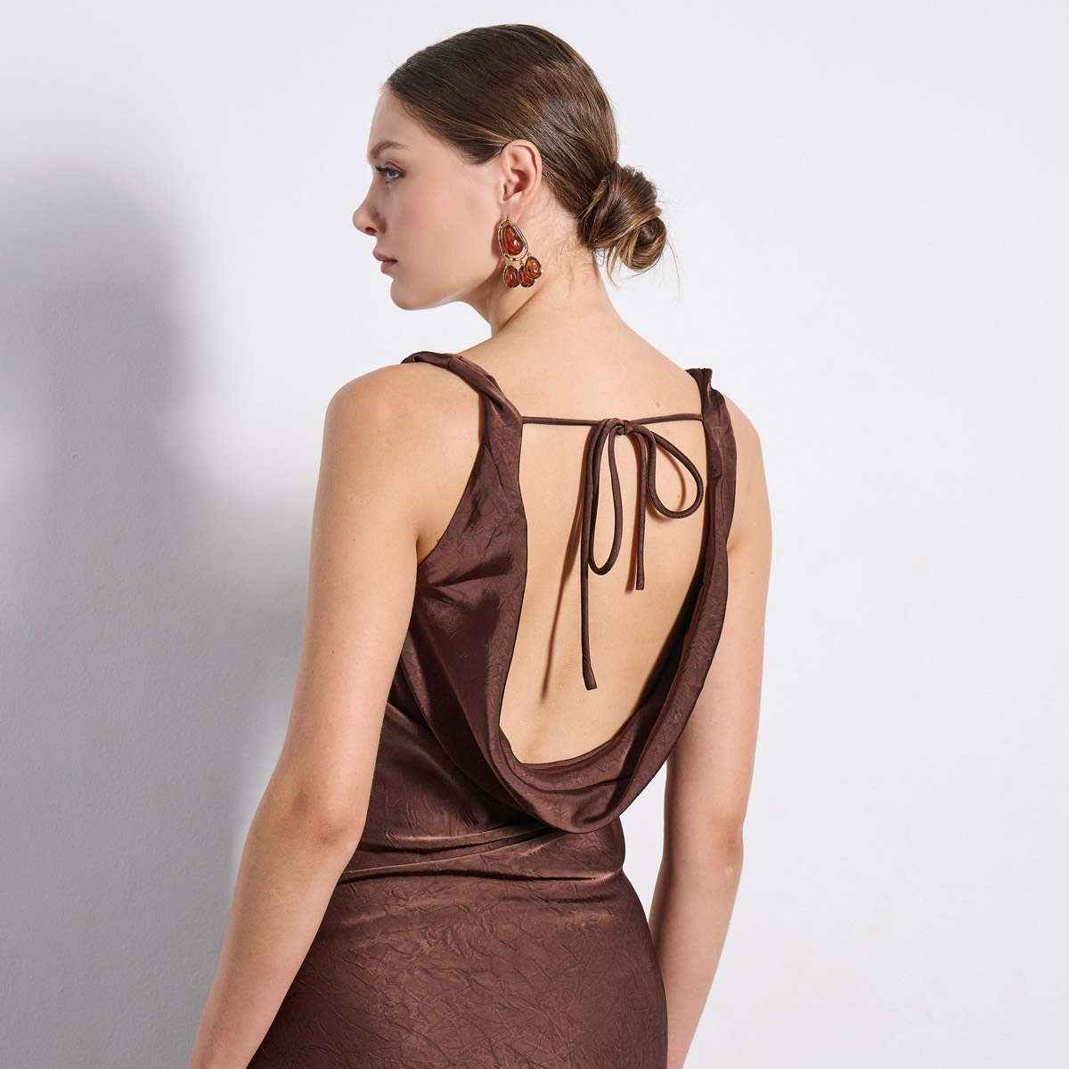 MAXI DRESS 2225914 BROWN