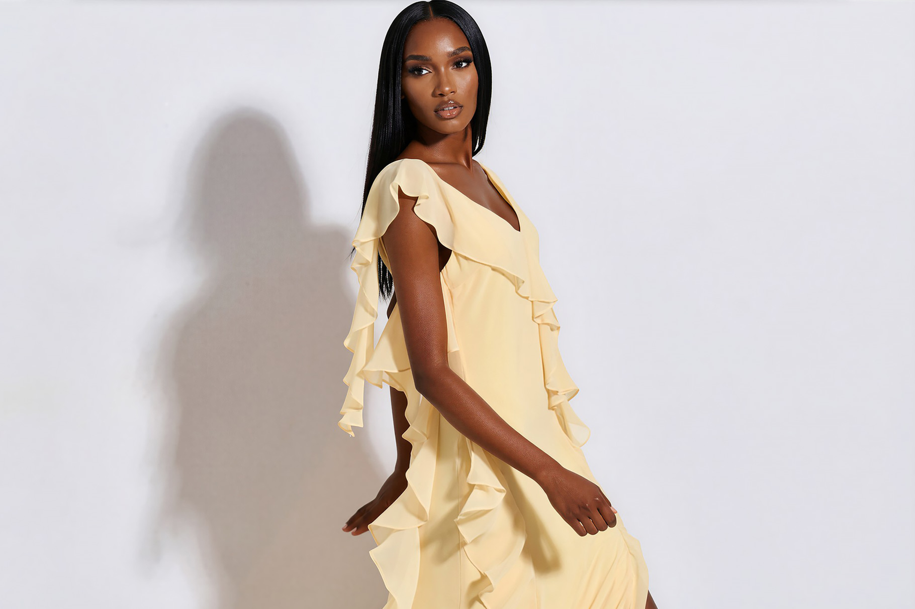 MAXI DRESS 3126902 YELLOW