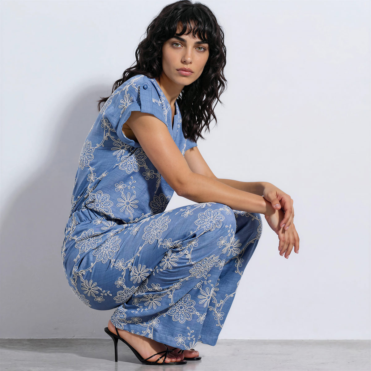 TROUSERS 3126451 INDIGO BLUE