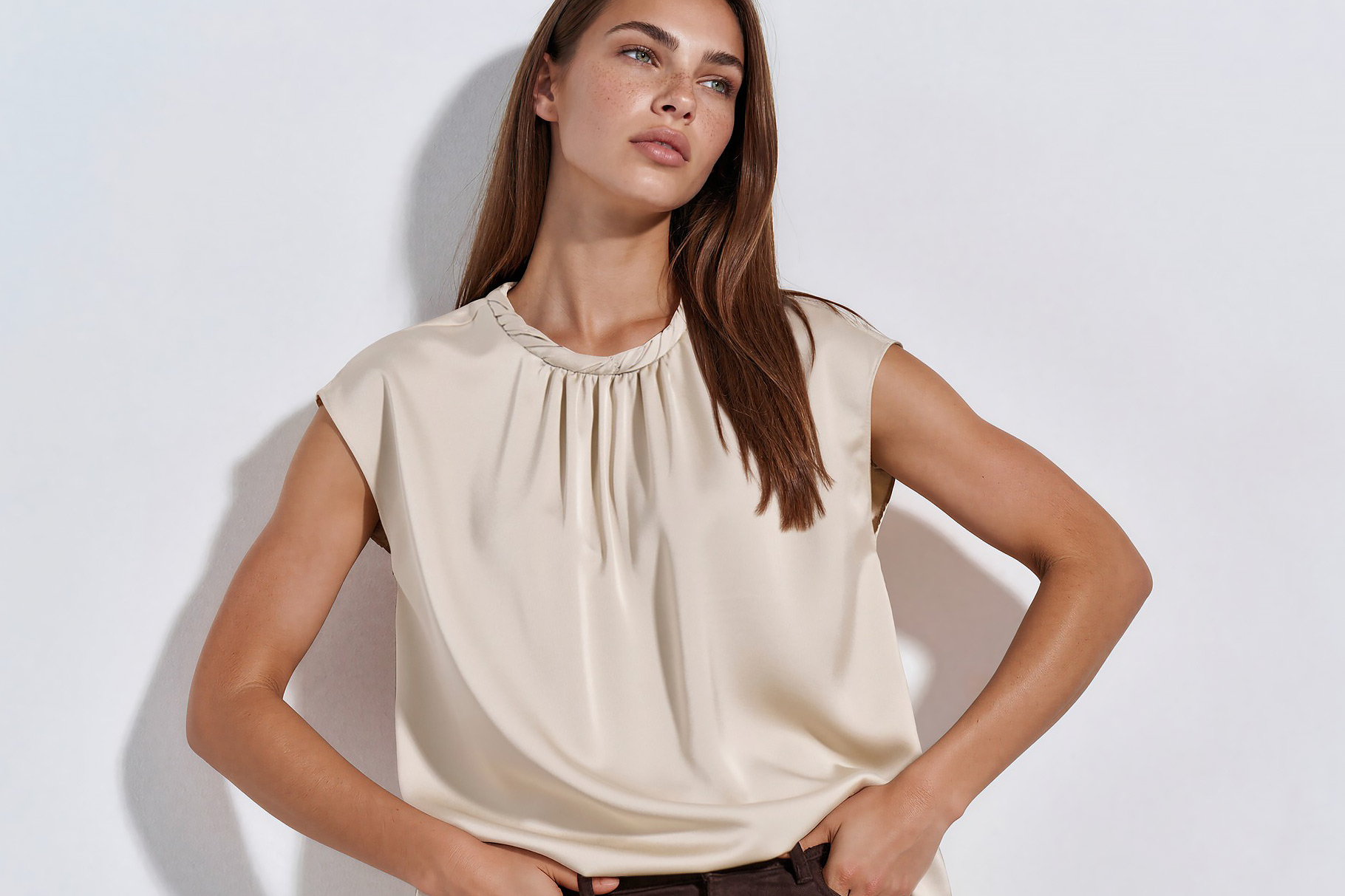 BLOUSE 2126107 BEIGE