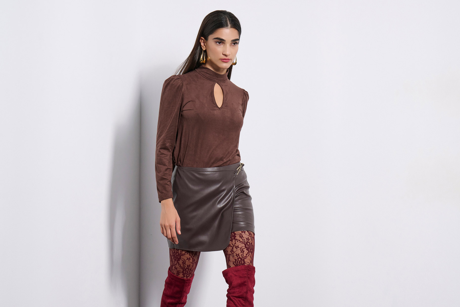 SKORT 3225427 BROWN