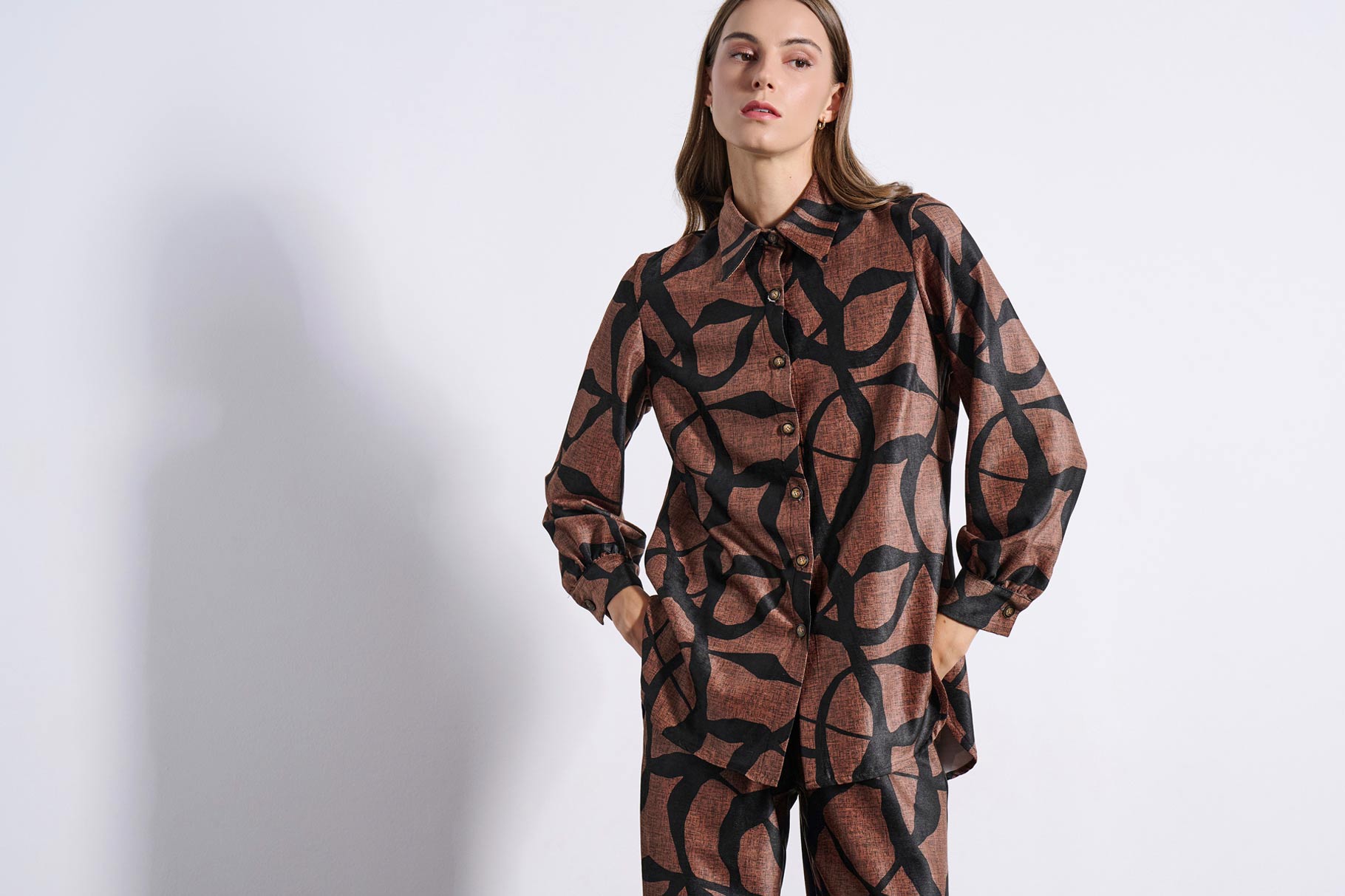 LONG SHIRT 3225823 CHOCOLATE