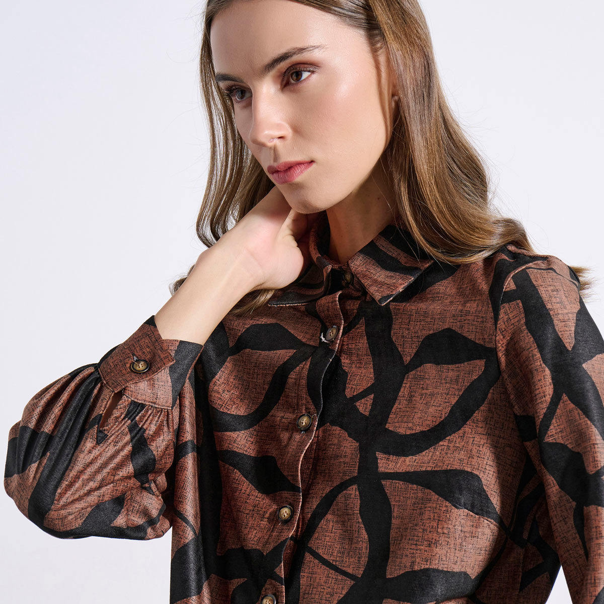 LONG SHIRT 3225823 CHOCOLATE