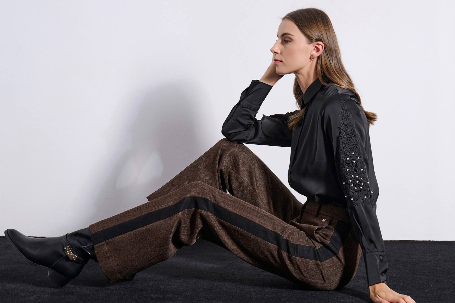 TROUSERS 3225402 BROWN