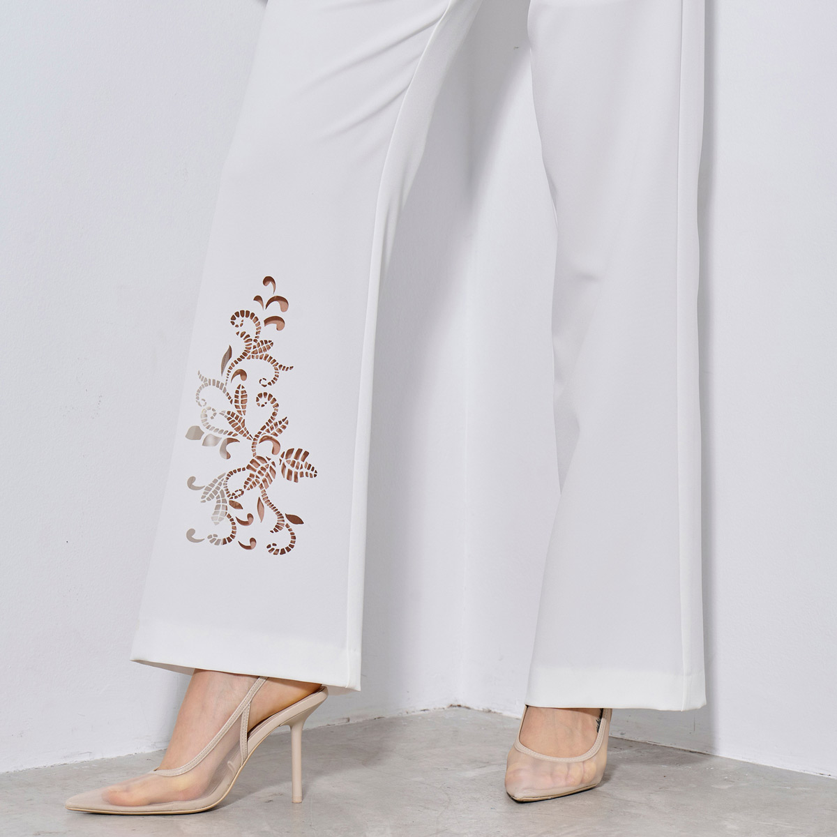 TROUSERS 3126428 OFF WHITE