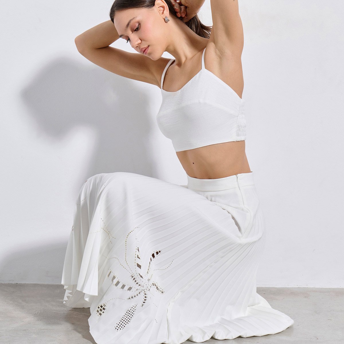 MIDI SKIRT 3126305 OFF WHITE