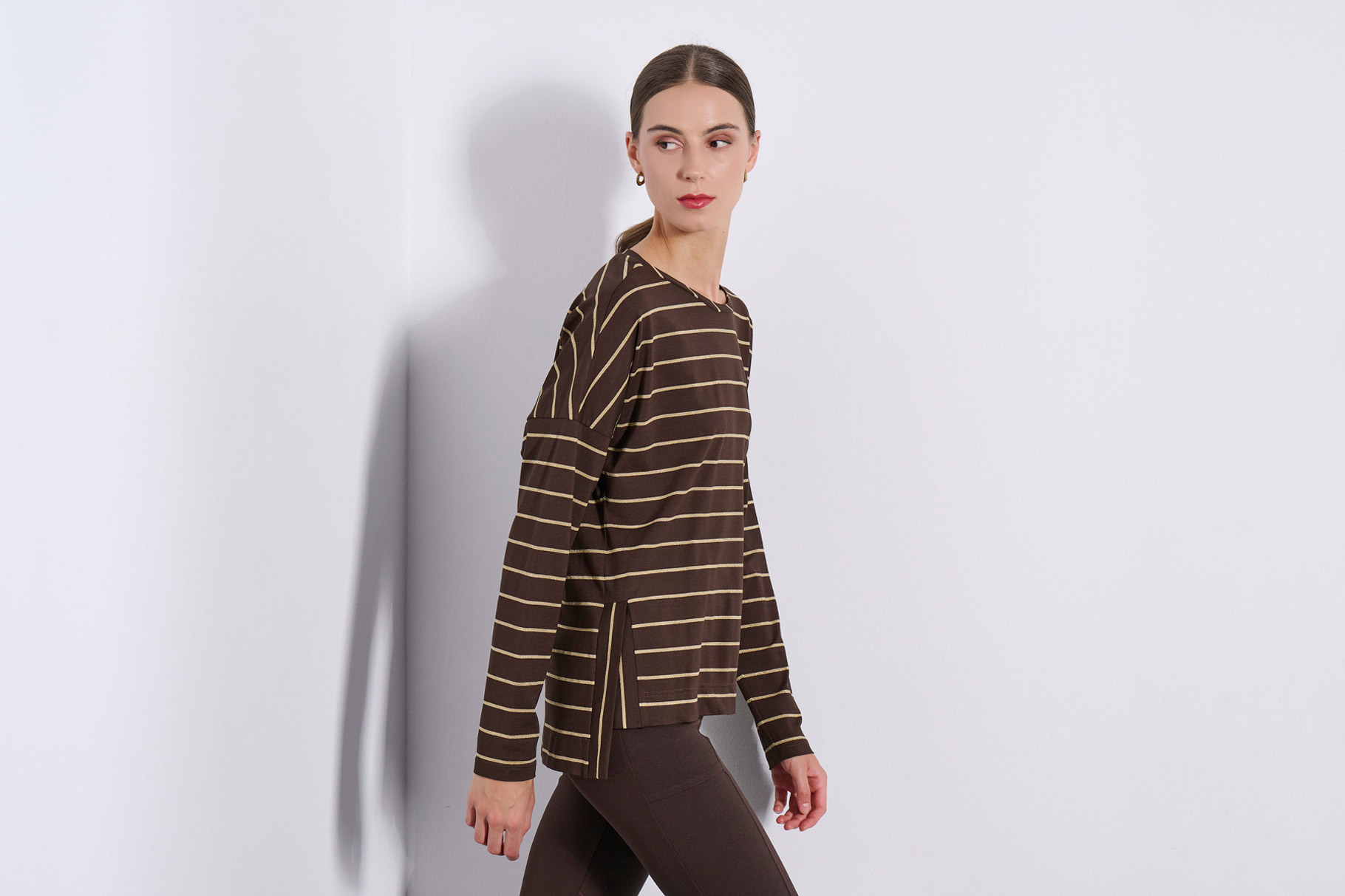 BLOUSE 3225144 BROWN