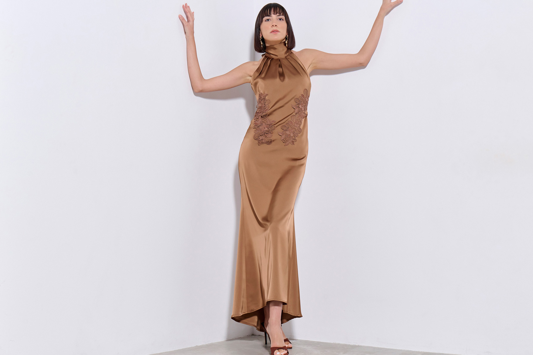 MAXI DRESS 3126908 CHOCOLATE