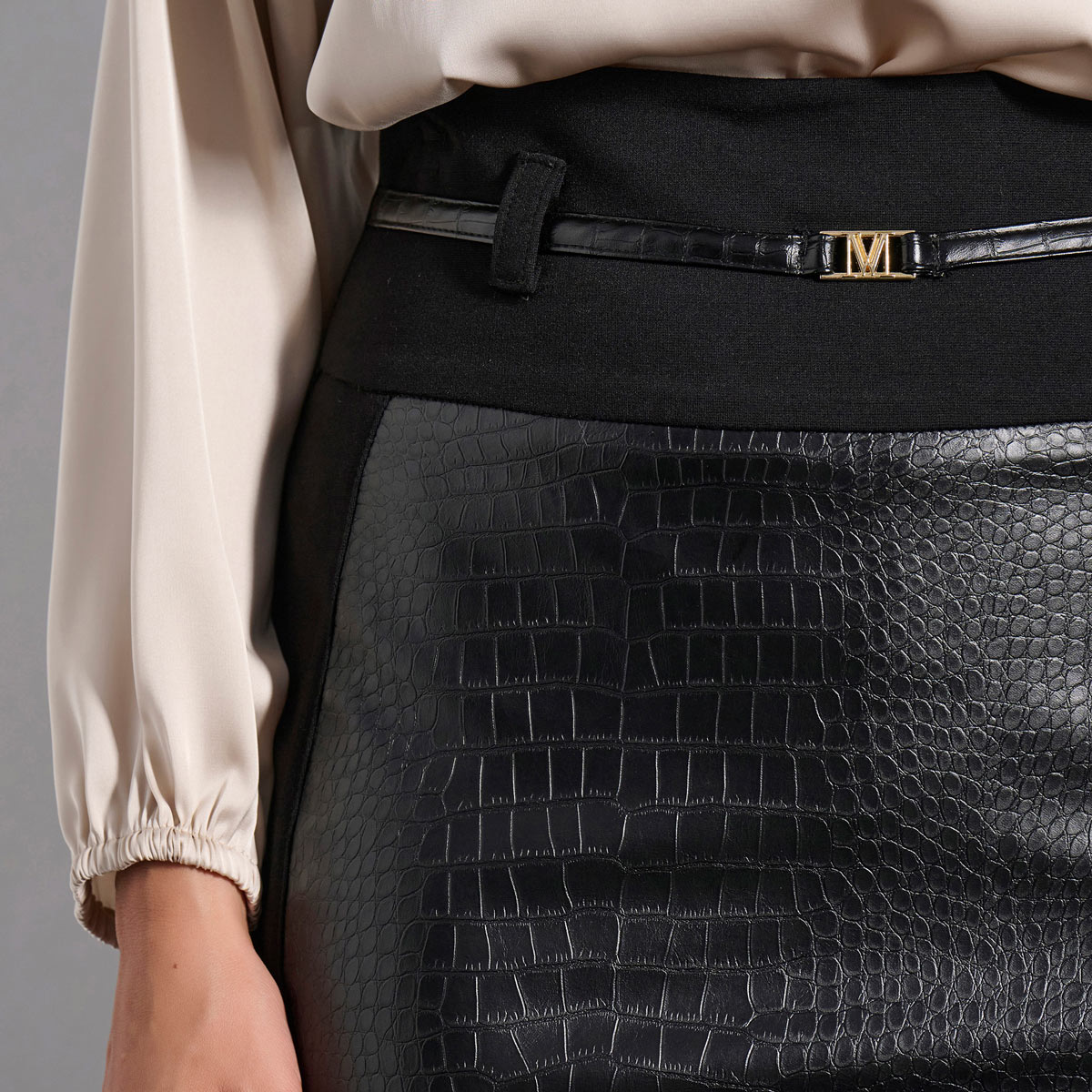 MIDI SKIRT 3225304 BLACK