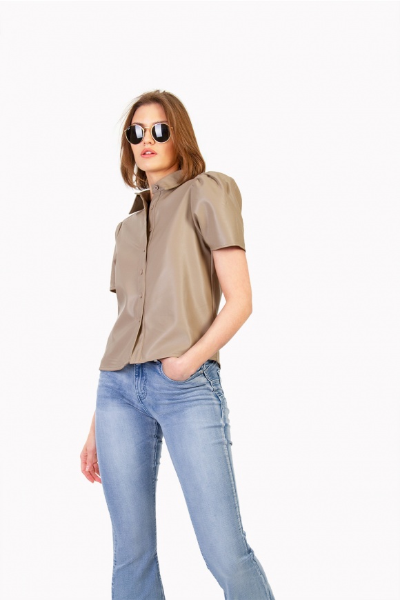 LEATHERETTE SHIRT 2120803BE