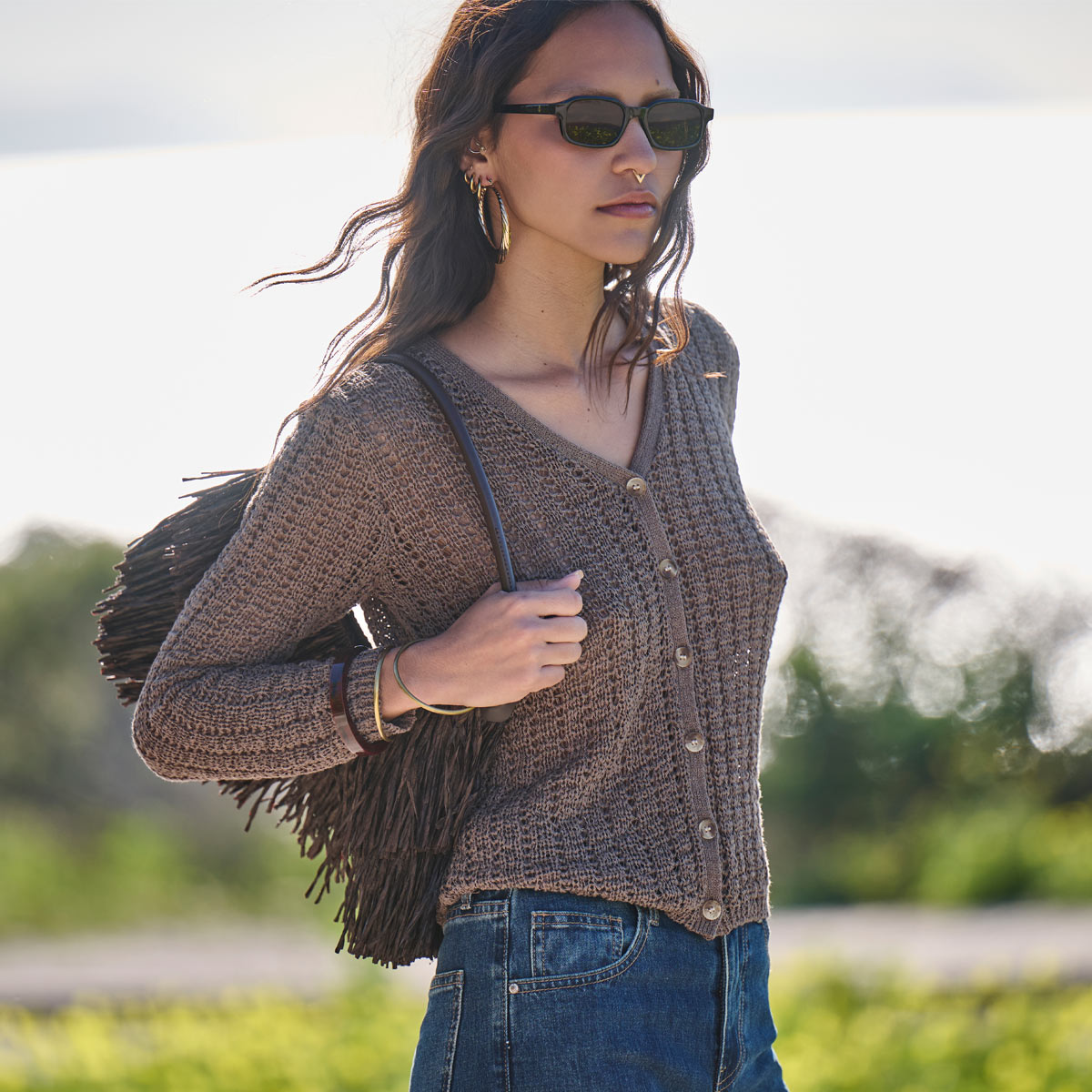 CARDIGAN 2126009 BROWN