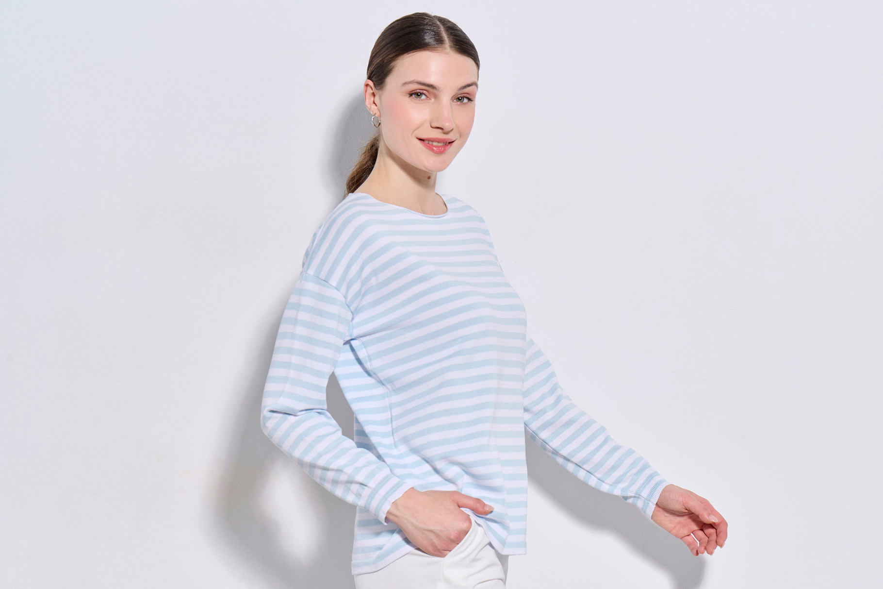 BLOUSE 2126001 SKY BLUE