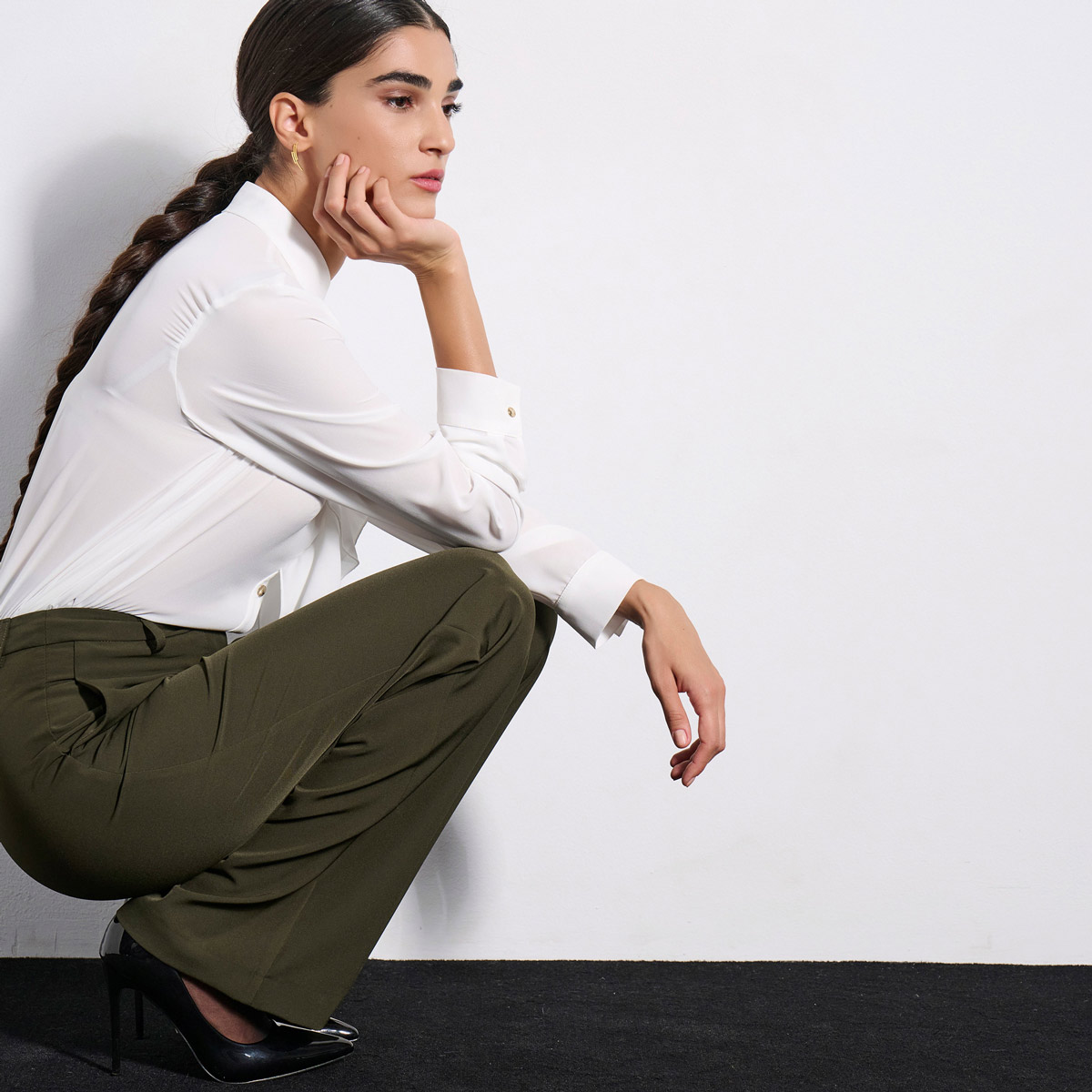 TROUSERS 3225429 OLIVE