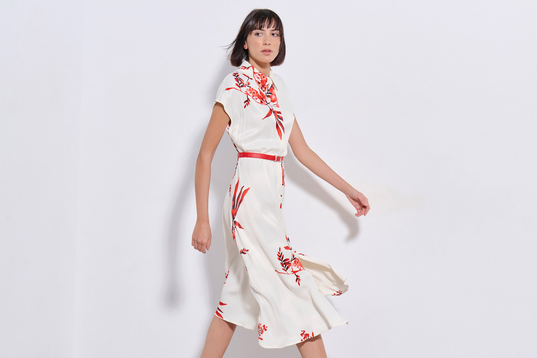 MIDI DRESS 3126918 OFF WHITE