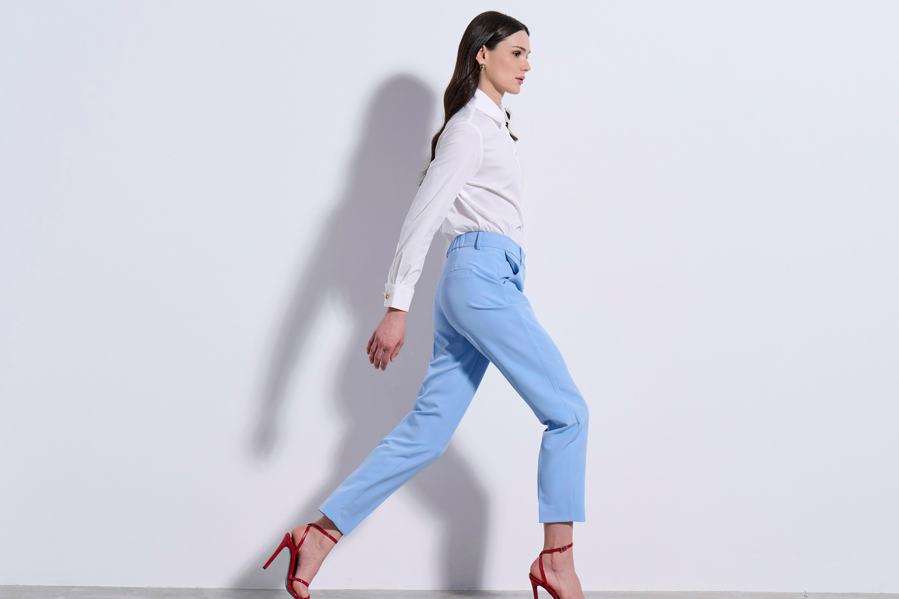 TROUSERS 3126401 LIGHT BLUE