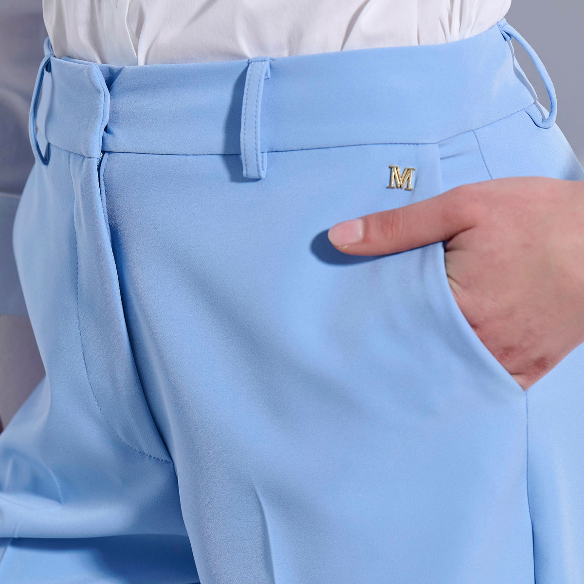 TROUSERS 3126431 LIGHT BLUE
