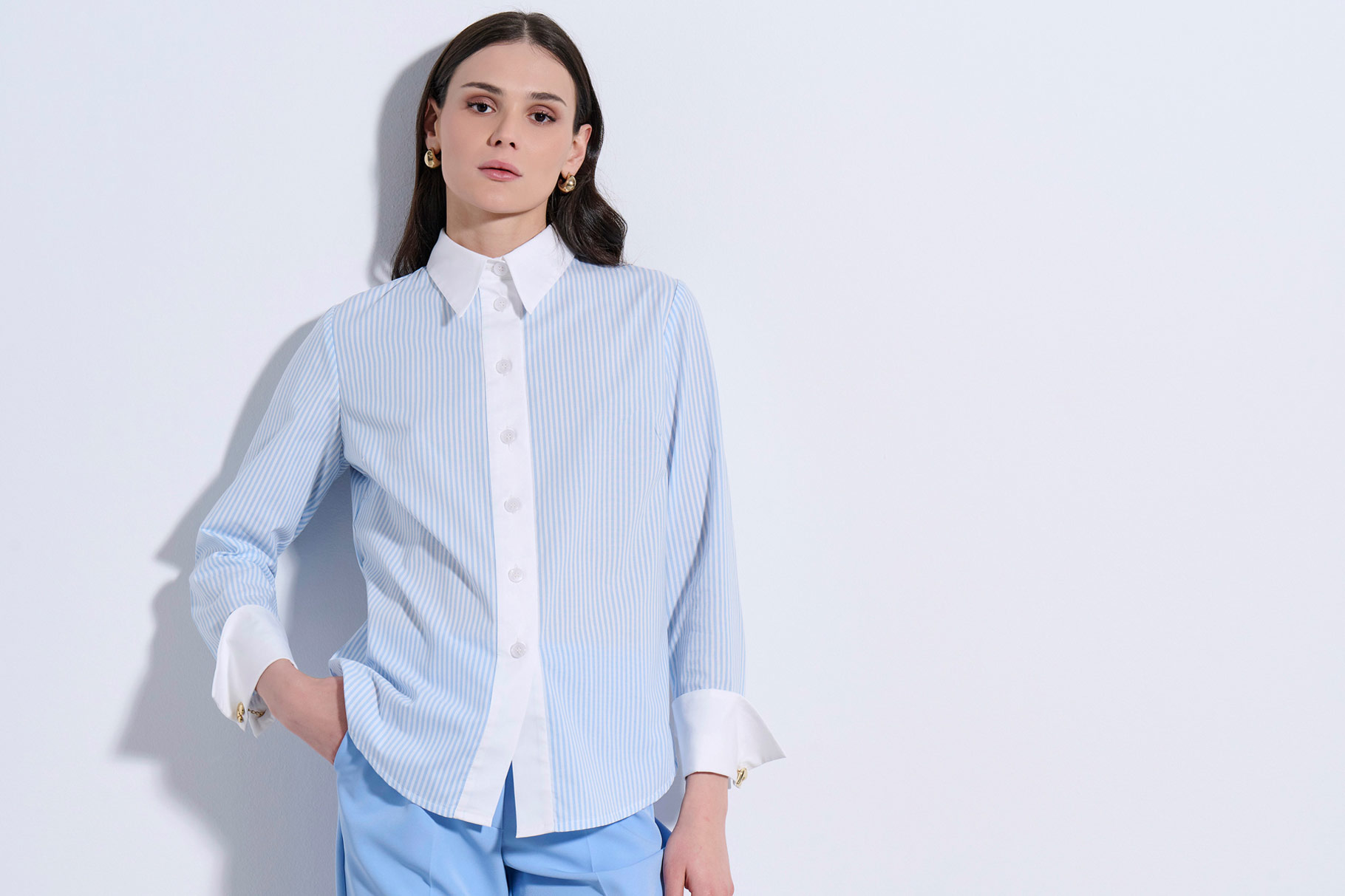 SHIRT 3126822 SKY BLUE