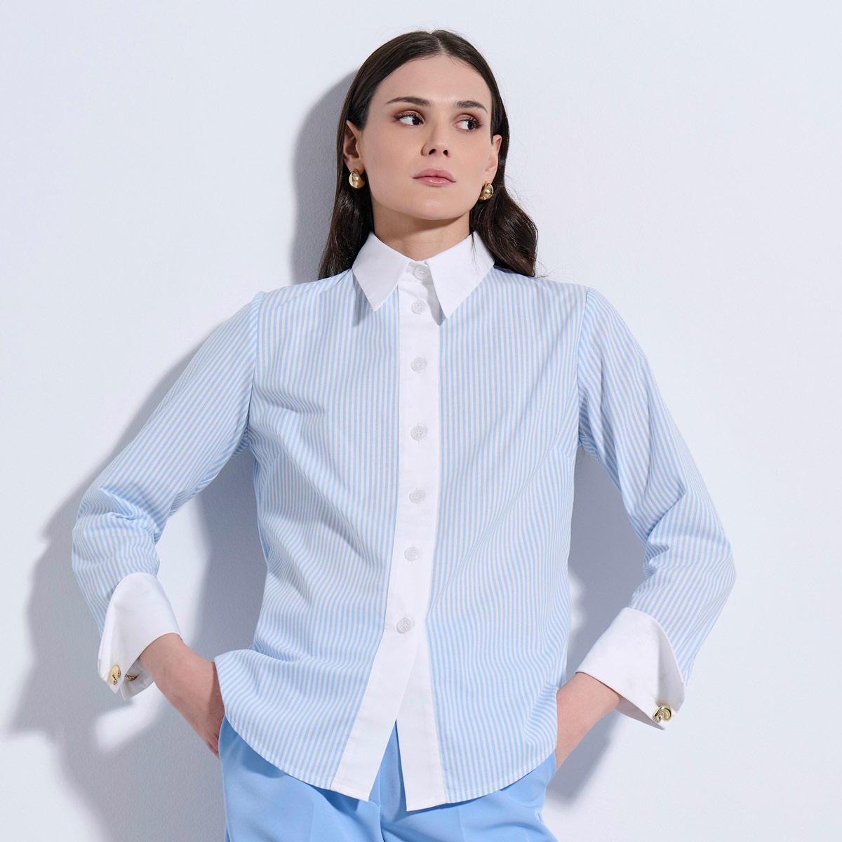 SHIRT 3126822 SKY BLUE