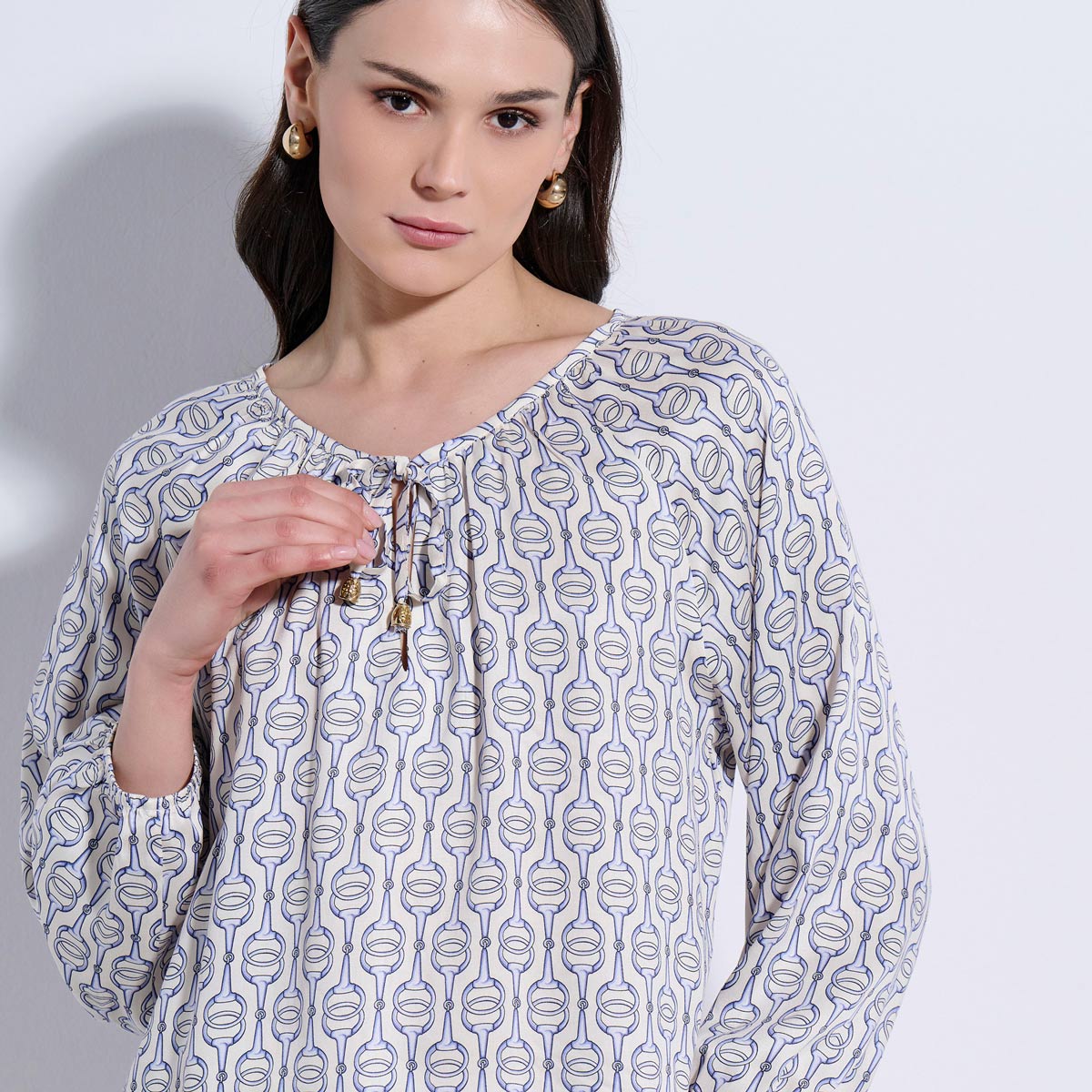 BLOUSE 3126163 SKY BLUE