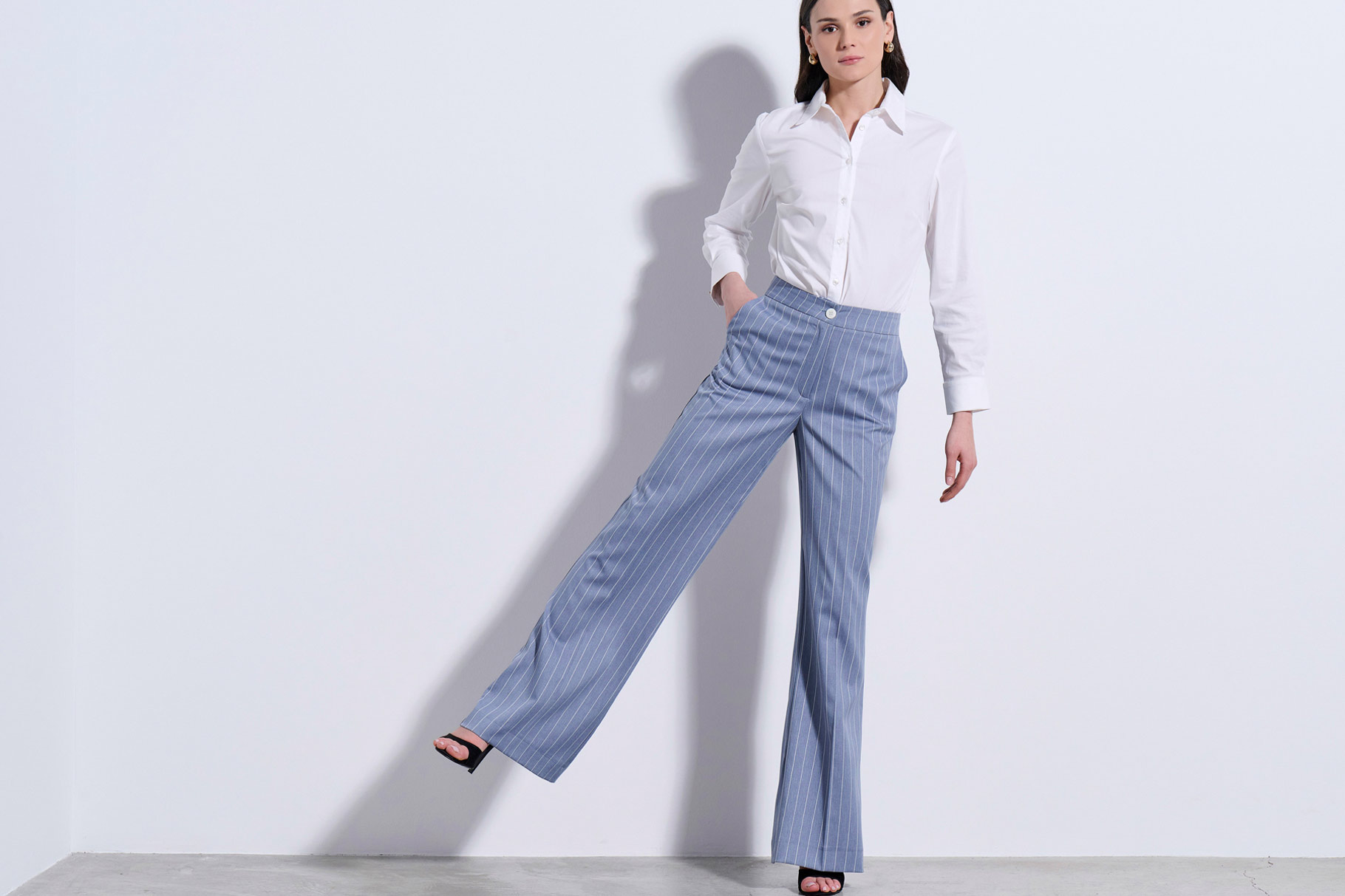 TROUSERS 3126455 SKY BLUE