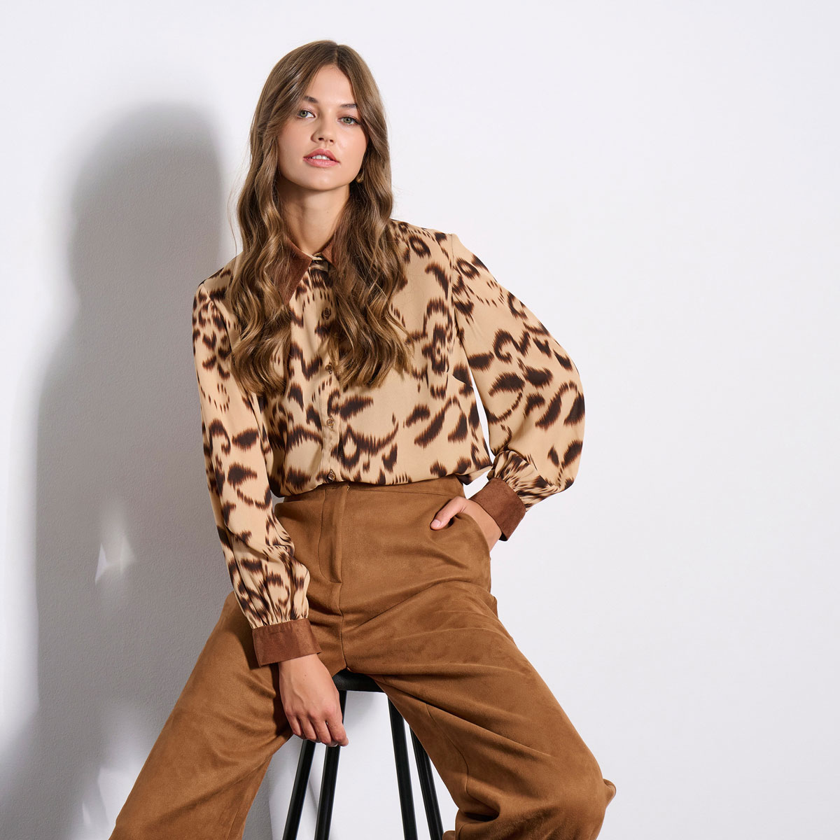 TROUSERS 3225436 TAUPE