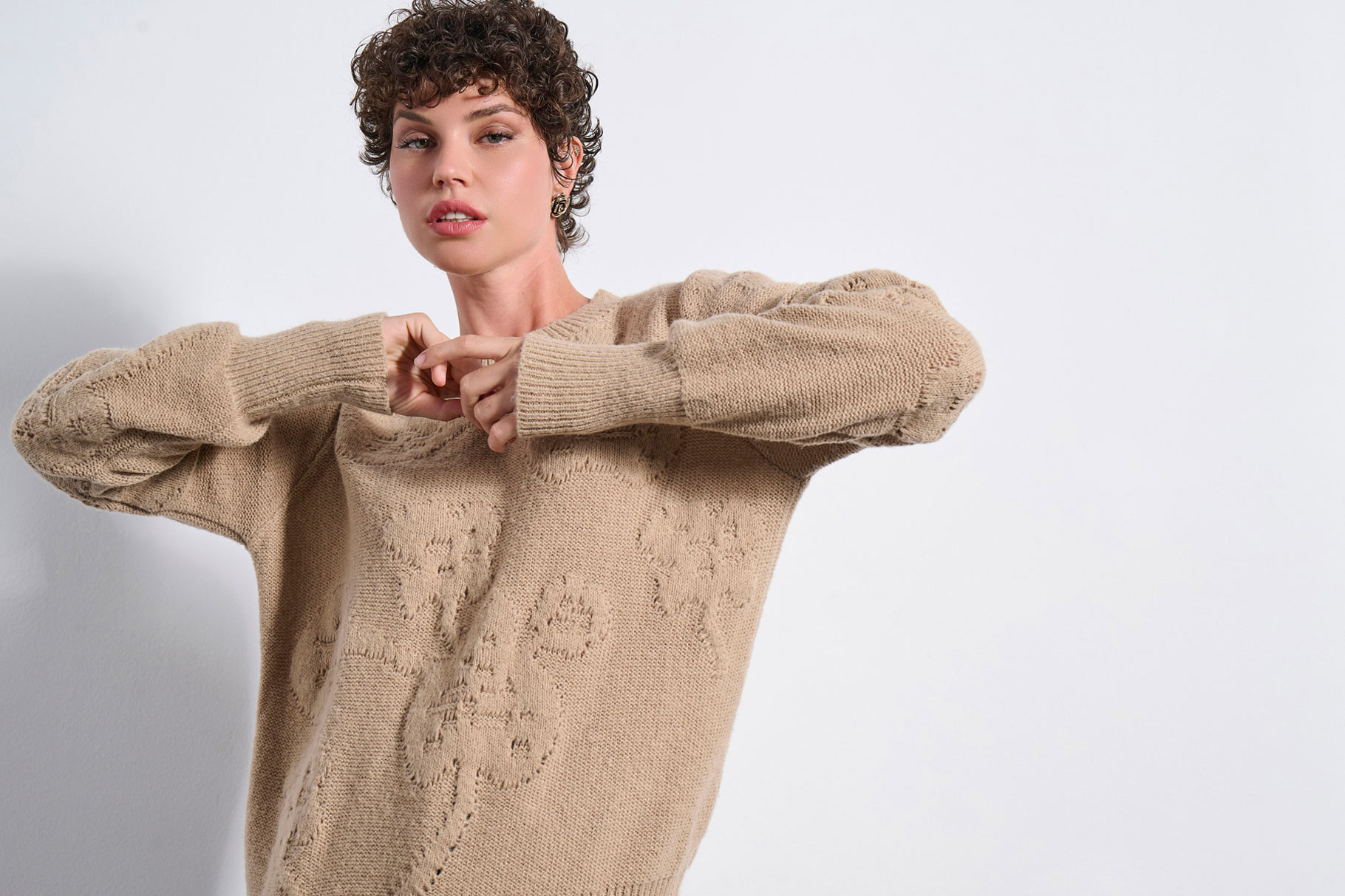 SWEATER 2225027 BEIGE