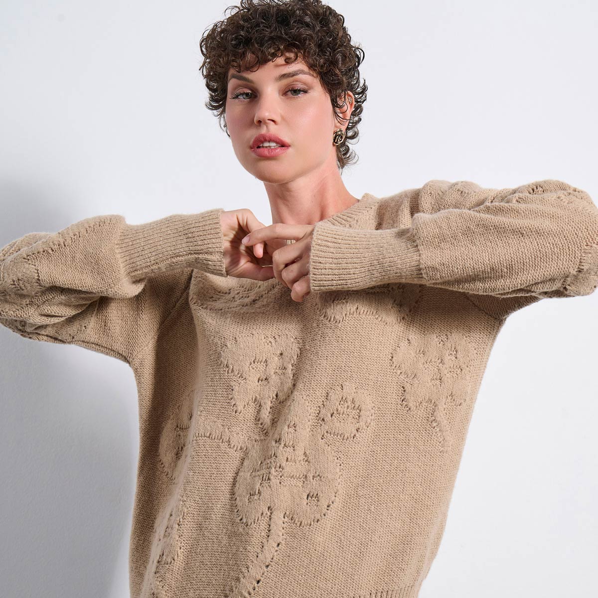 SWEATER 2225027 BEIGE