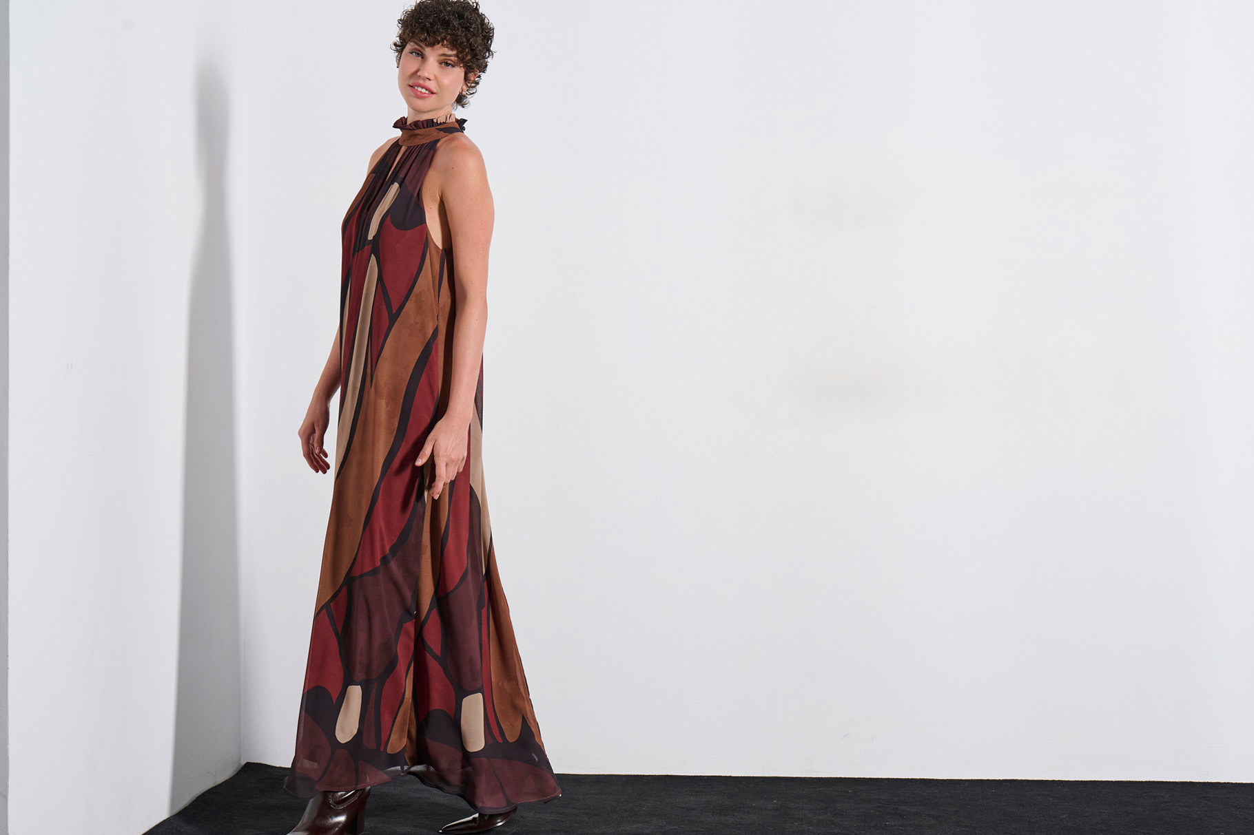 MAXI DRESS 3225955 BROWN