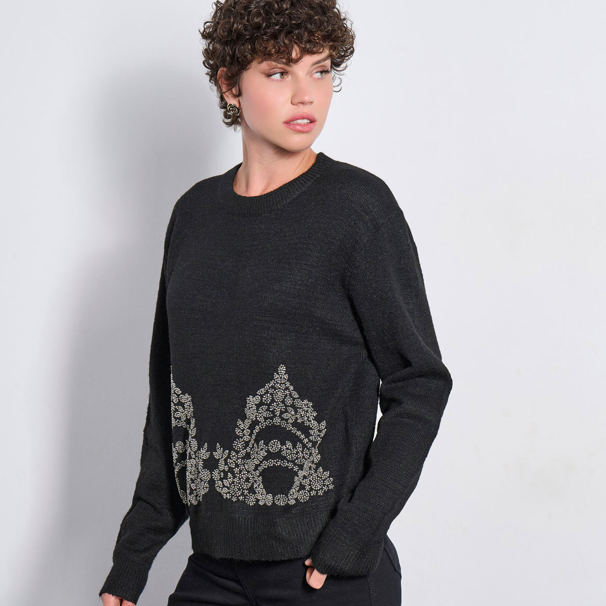 SWEATER 2225009 BLACK