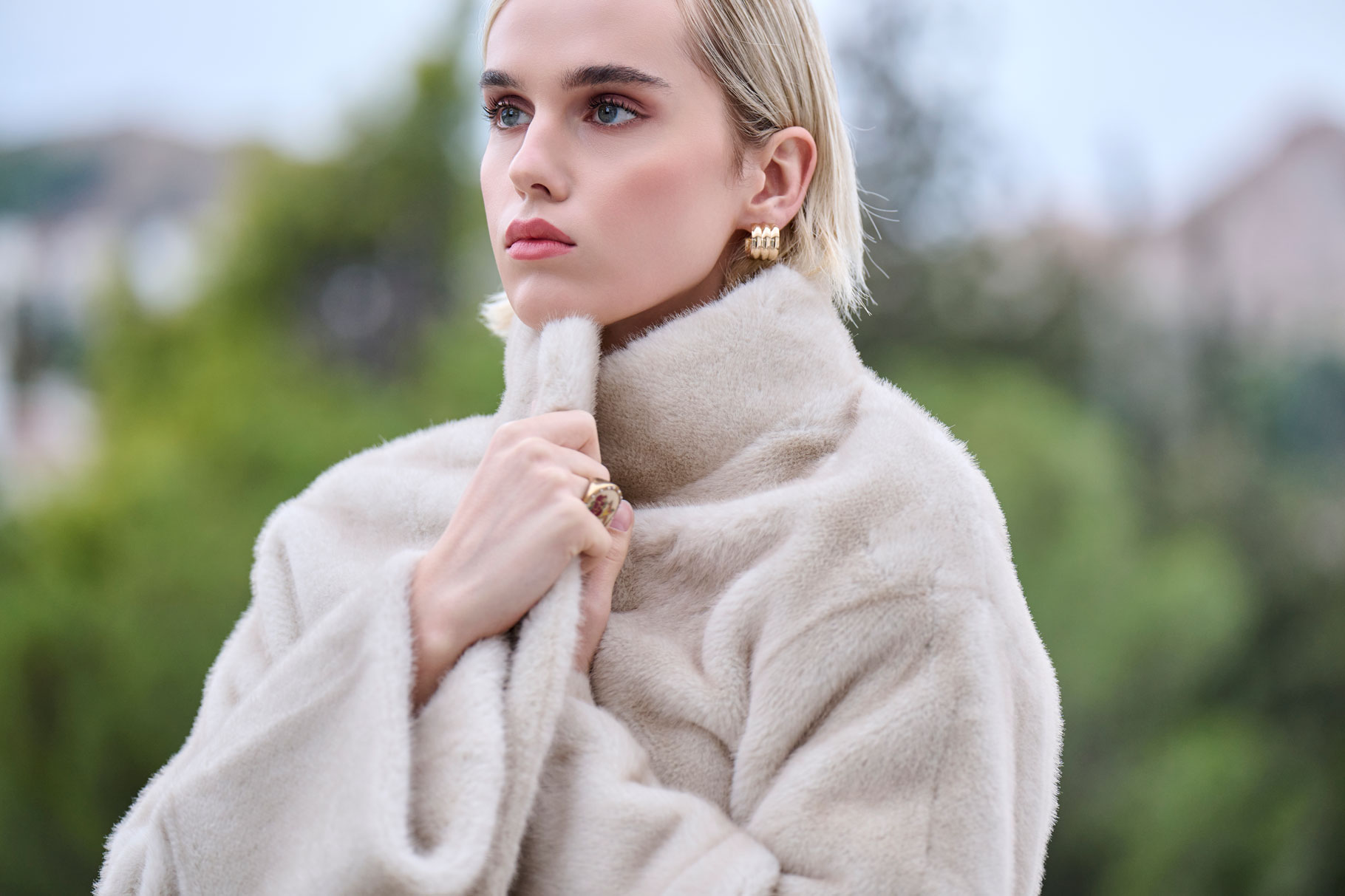 FAUX FUR 2225513 OFF WHITE