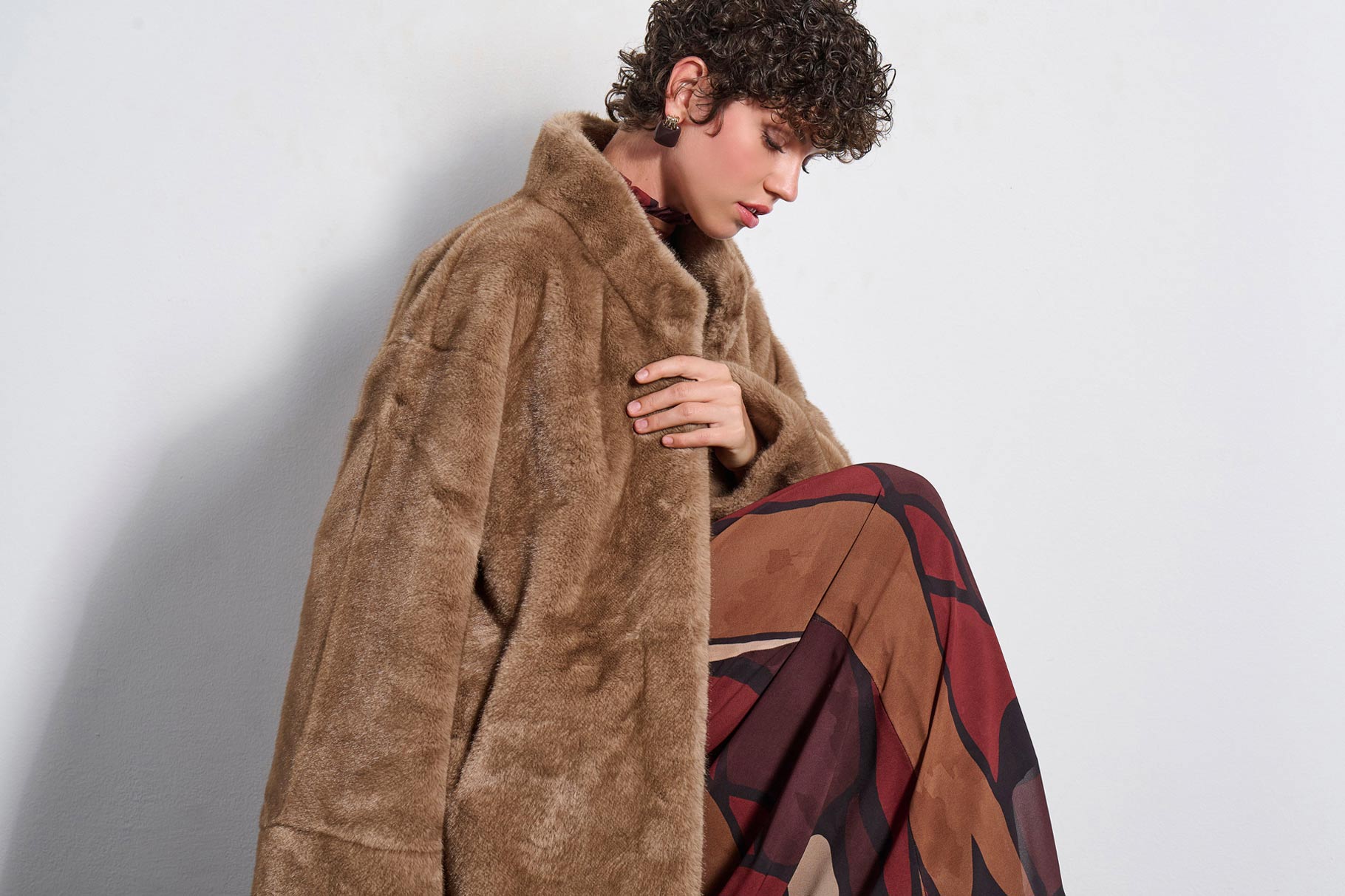 FAUX FUR 2225513 CHOCOLATE