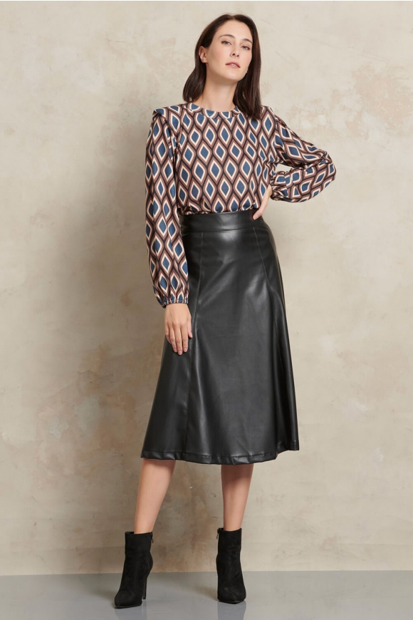 MIDI SKIRT 3223304BL