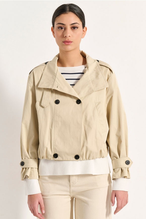 CROPPED TRENCH COAT 2125502BE
